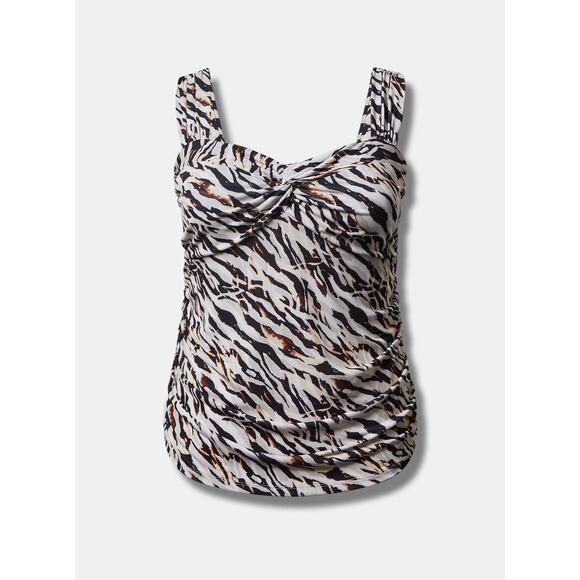 Torrid NWT 4X 4 26 Studio Knit Sweetheart Twist Crop Top - Picture 1 of 3